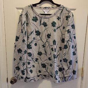 Liz Claiborne 2X Floral Print Women's Sweater